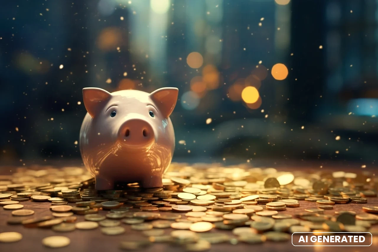 Sparschwein mit Münzen als Symbol für Kostenersparnis – effizientere Ressourcennutzung und weniger Fehler durch reduzierte manuelle Prozesse.