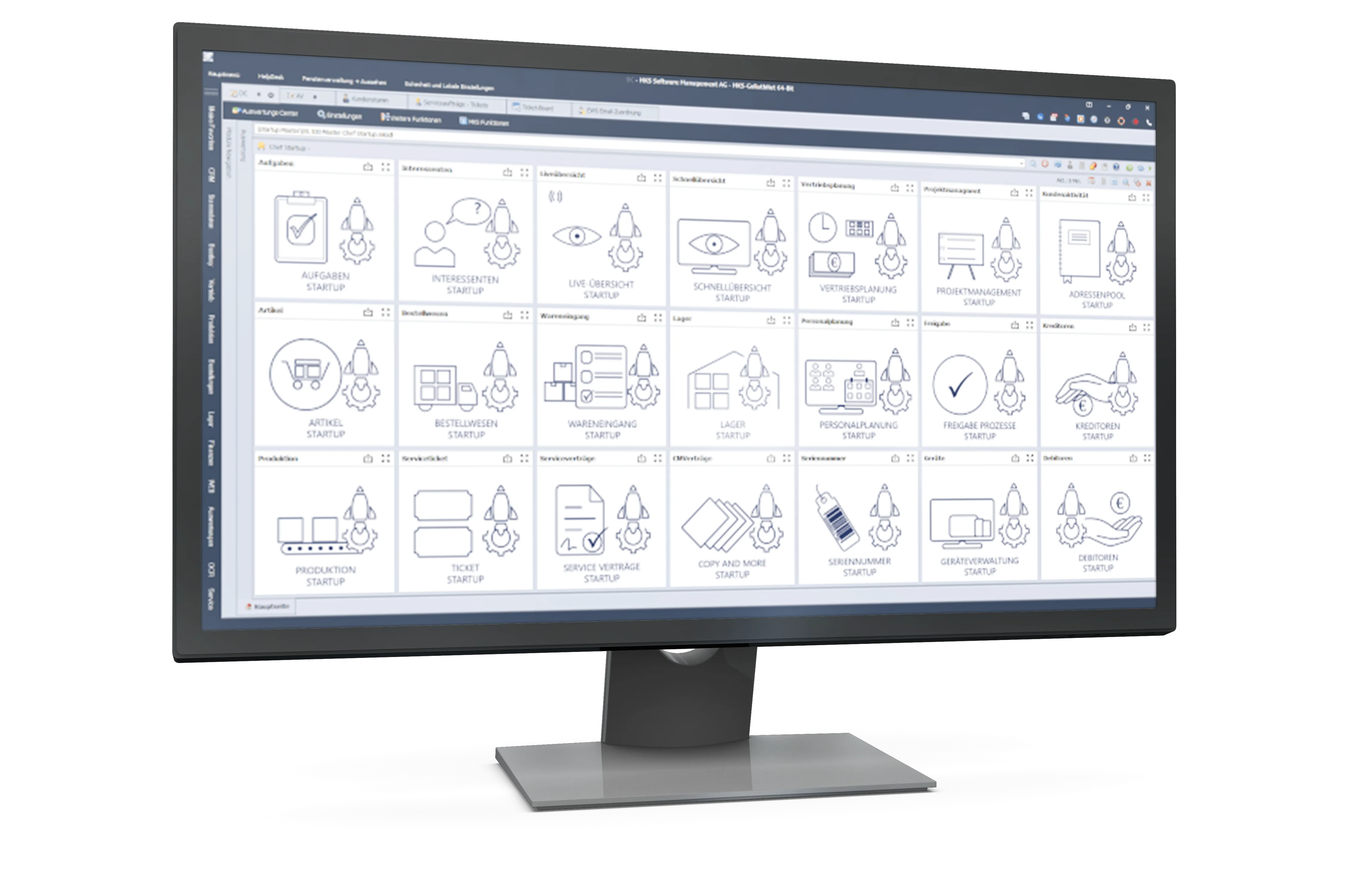 Screenshot der MKS Goliath Software