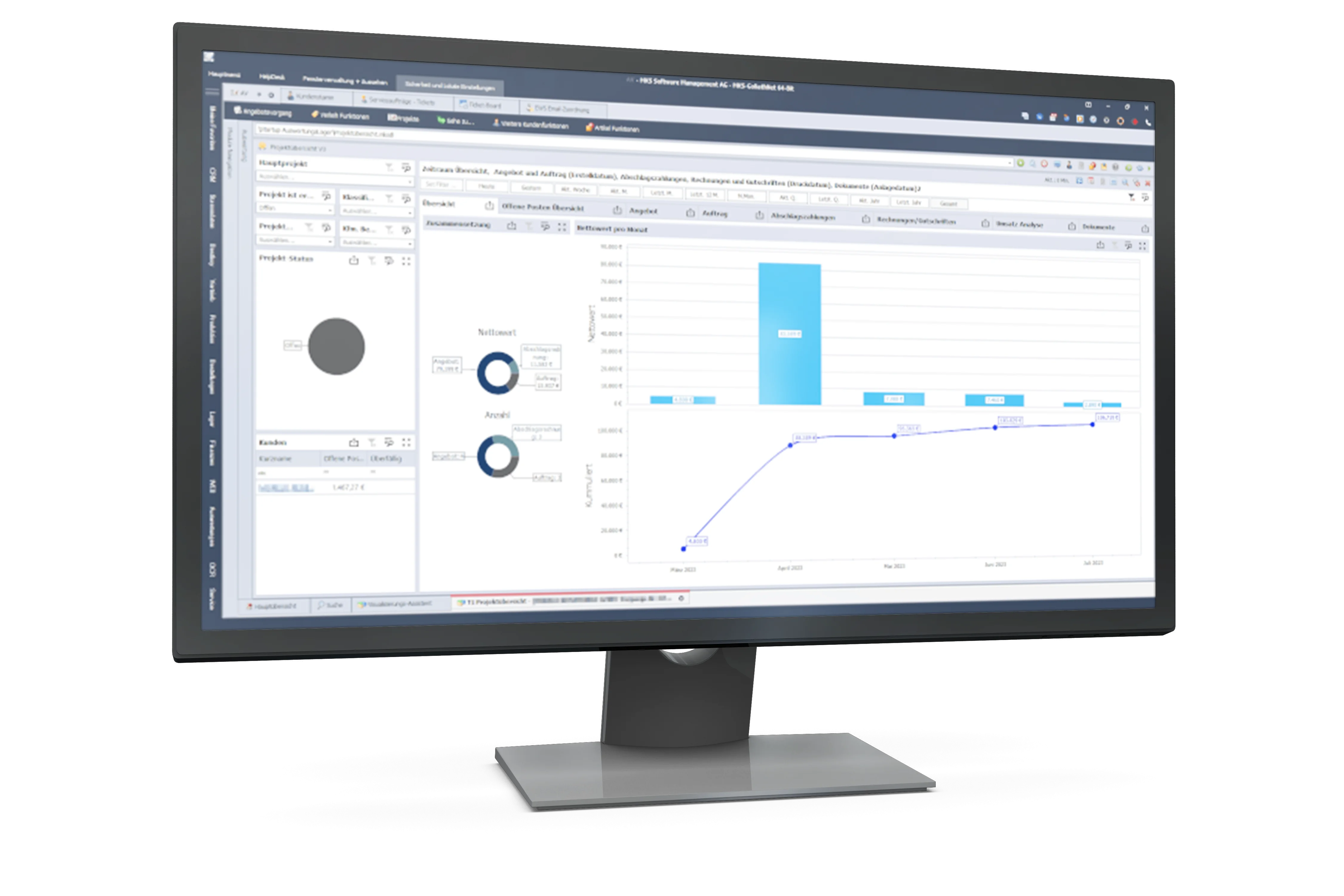 Screenshot der MKS Goliath Software